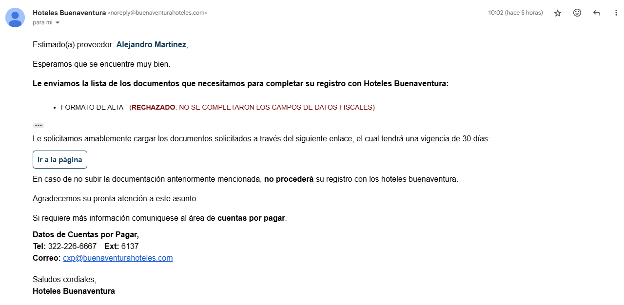 Confirmacion Pantalla