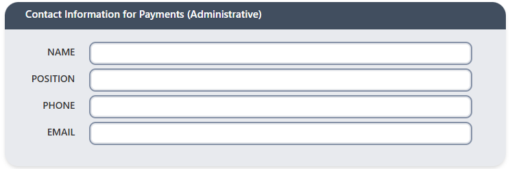 Contact Information for Payments