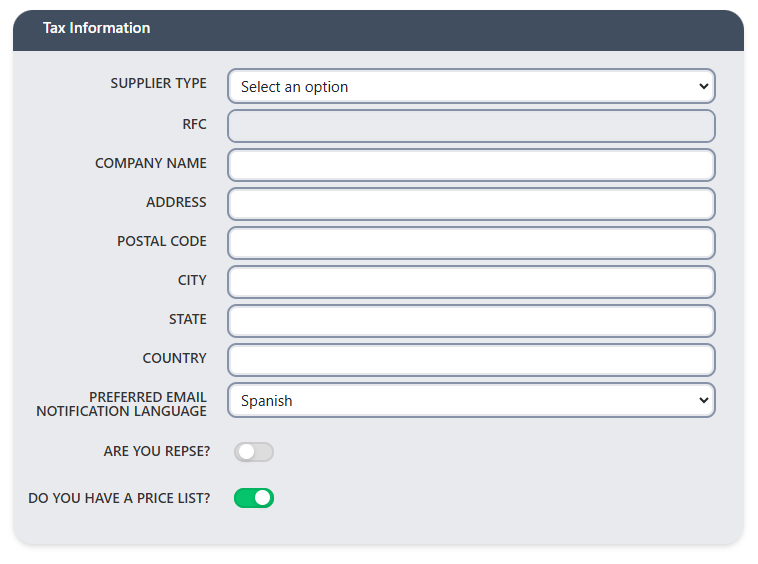 Tax information