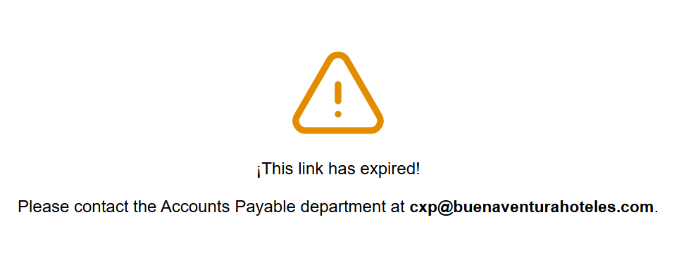 Expired document upload page